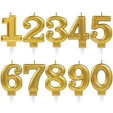 Gold Number Candle (Choose Your Numbers)