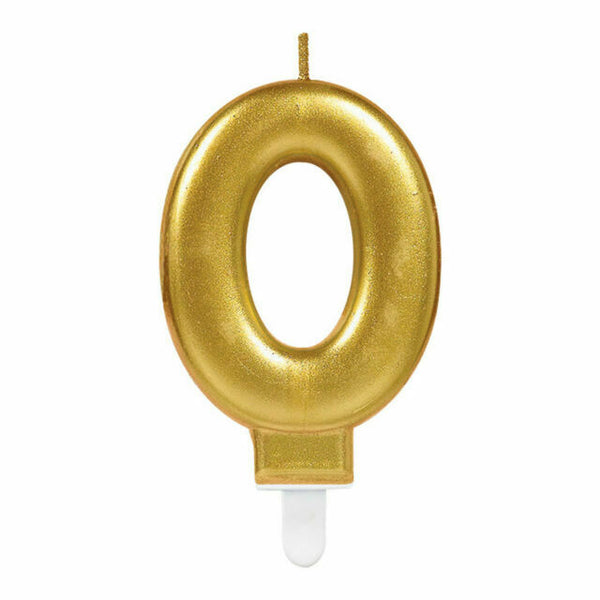 Gold Number Candle (Choose Your Numbers)