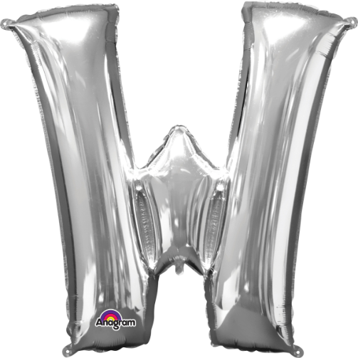 Silver Letter Balloons