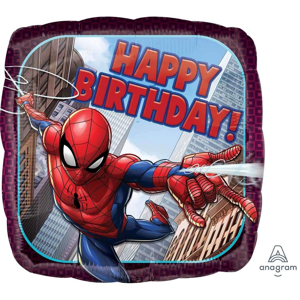 Happy Birthday Spiderman Balloon